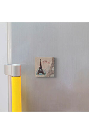 Hollanda Deseni Baskılı Taş Magnet 5X5