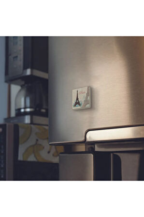 Hollanda Deseni Baskılı Taş Magnet 5X5