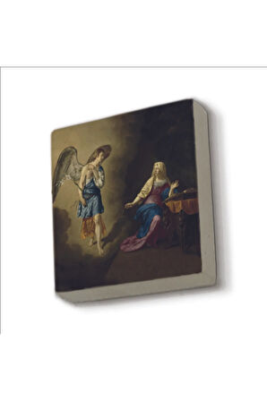 Meryem’e Müjde (Adriaen van de Velde, 1667) Baskılı Taş Magnet 5X5