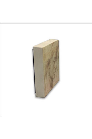 Baş Etüdü (Leonardo Da Vinci) Baskılı Taş Magnet 5X5