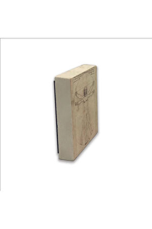 Vitruvius Adamı (Leonardo Da Vinci, 1492) Baskılı Taş Magnet 5X5