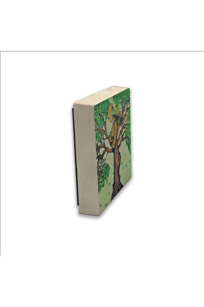 Ağaç Kadın Baskılı Taş Magnet 5X5