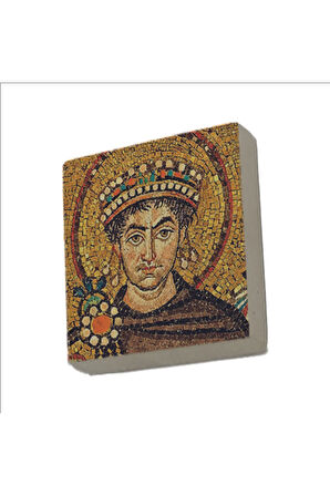 I. Justinianus (Büyük Jüstinyen) Baskılı Taş Magnet 5X5