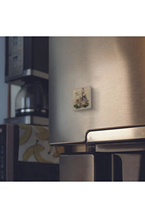Notre Dame Baskılı Taş Magnet 5X5