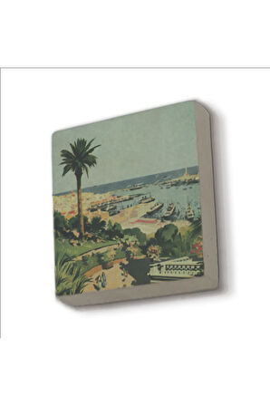 İtalya Görseli Baskılı Taş Magnet 5X5