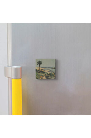 İtalya Görseli Baskılı Taş Magnet 5X5