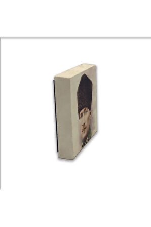 Mustafa Kemal Atatürk Baskılı Taş Magnet 5X5