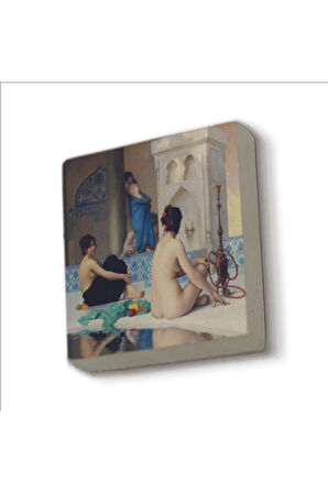 Hamam Sefası (Jean-Léon Gérôme, 1881) Baskılı Taş Magnet 5X5