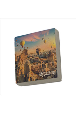 Kapadokya Baskılı Taş Magnet 5X5