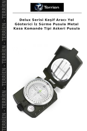 Delux Serisi Keşif Aracı Yol Gösterici İz Sürme Pusula Metal Kasa Komando Tipi Askeri Pusula