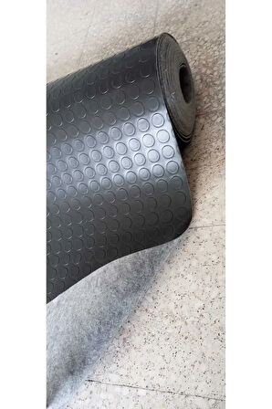 Para Desenli muşamba 1 x 3 METRE ANTRASİT Keçeli Paralı Muşamba Zemin Oto Taban Döşemesi