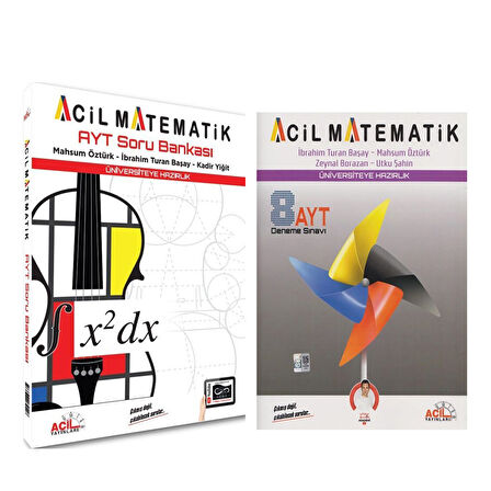 Acil AYT Matematik Soru Bankası ve Deneme Seti 2 Kitap