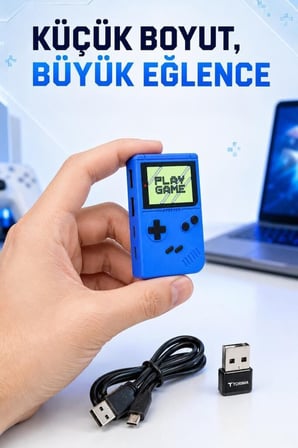 Özel Seri Pratik Modern Çalışma Retro Oyun Konsolu USB Hub Dağıtıcı YD51 Lacivert