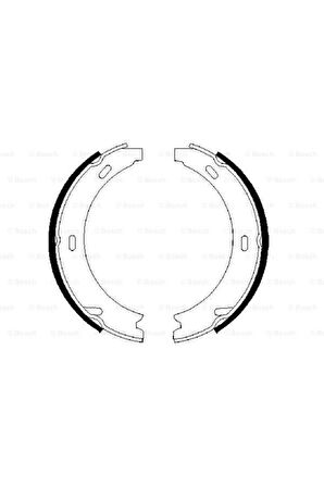 Bos-0986487344 Ön El Fren Balatası 164×25mm E-serısı S1...