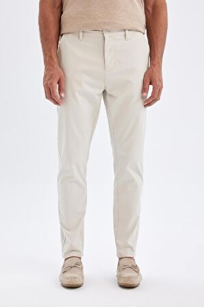 DeFacto Chino Kanvas Pantolon Tapered Fit Cepli C9443AX24AUBG74