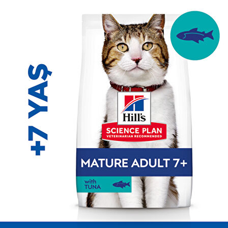 Hill's Adult +7 Ton Balıklı Yaşlı Kedi Maması 1,5 K