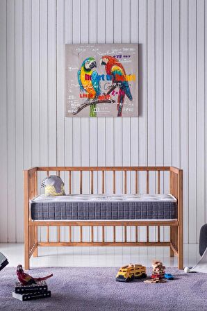 Natural 70x130 Park Yatak Bebek Yatağı Beşik Yatağı (Ölçü Seçenekli)