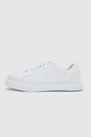 Twn Beyaz Kalın Beyaz Tabanlı Sneaker Ayakkabi 0EC09ORT0378 0EC09ORT0378