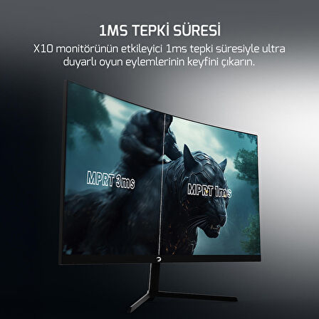 GamePower Intense X10 23.6'' 1ms 165Hz Curved RGB Gaming Monitör