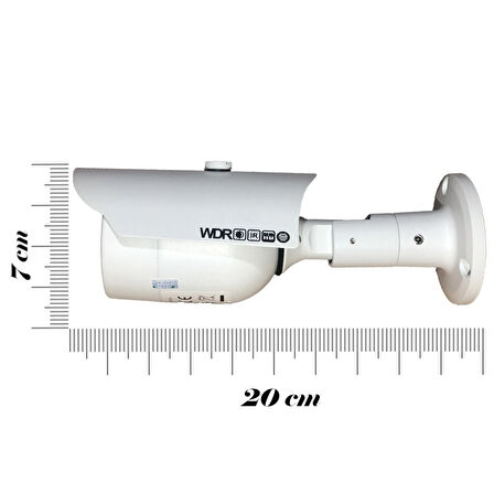 2 Kameralı Set - 5 Mp 1940P Sensör 6 Megapiksel Sony Lens Metal Kasa Ip Güvenlik Kamerası Seti