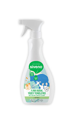 Siveno %100 Doğal Yüzey Temizleyici Bitkisel Leke Çıkarıcı Arındırıcı Mermer Fayans Ahşap Yüzeyler 500 ml