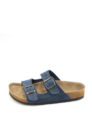 Angel Unisex Ortopedik Tabanlı Terlik Çift Bantlı Tokalı Günlük Rahat Ev & Dışarı Terliği