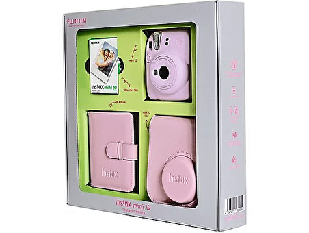 FUJIFILM Instax Mini 12 Bundle Box Anlık Fotoğraf Makinesi Çiçek Pembesi