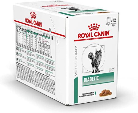 Royal Canin Cat Diabetic Yaş Kedi maması, 12 x 85g