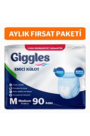 Yetişkin Emici Külot Medium 30'lu 3 Paket 90 Adet