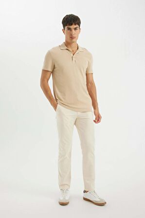 DeFacto Regular Fit Normal Kesim Yazlık Düz Paça Chino Kanvas Pantolon D1526AX24SMBG415