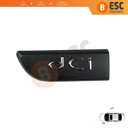Renault Megane MK2 Scenic MK2 için Sol DCI Monogram Amblemi Yazısı 8200717150