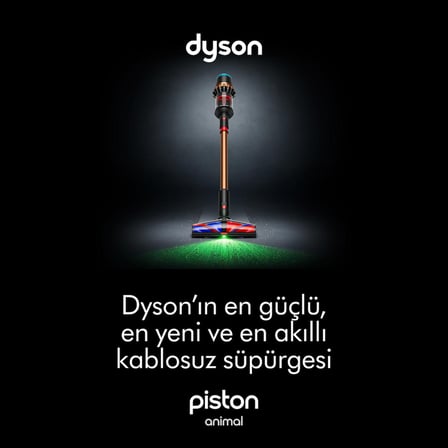 Dyson V16 Piston Animal Submarine™ Islak Kuru Kablosuz Süpürge Mat Siyah/Bakır