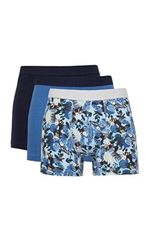 DeFacto Regular Fit Hayvan Baskılı 3'lü Boxer C9537AX24WNNV135