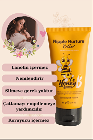 Nipple Nurture Butter Doğal Göğüs Ucu Kremi 60 Gr