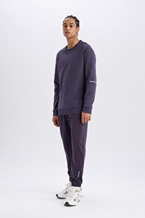 DeFactoFit Sporcu Jogger Eşofman Altı Standart Fit Basic Düz Cepli Beli Paçası Lastikli D3742AX24WNPR467