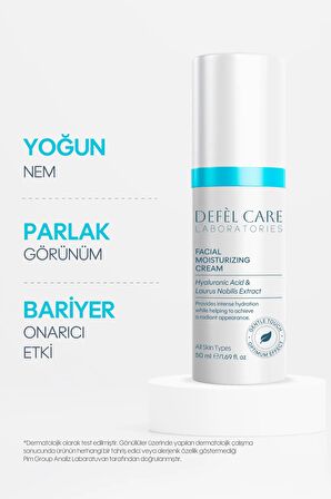 Yüz Nemlendirici Krem – Dolgunluk Veren Yoğun Nemlendirici & Işıltılı Cilt Görünümü (50 ml)