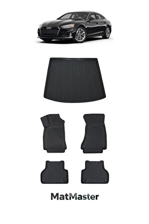 Audi A5 2020 Model 5D Premium Ekstra Havuzlu Paspas Ve Bagaj Havuzu Set
