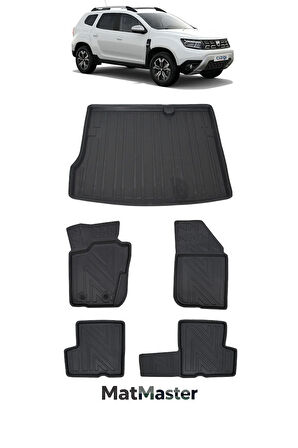 Dacia Duster 4x2 2017 Model 5D Premium Ekstra Havuzlu Paspas Ve Bagaj Havuzu Set