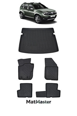 Dacia Duster 4x4 2013 Model 5D Premium Ekstra Havuzlu Paspas Ve Bagaj Havuzu Set