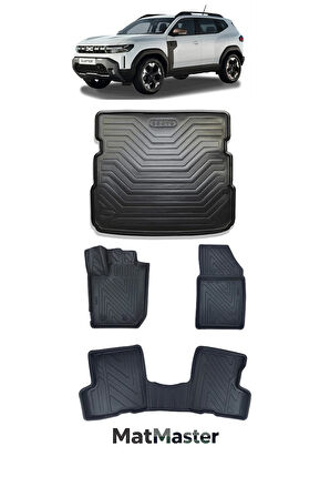 Dacia Duster 4x4 2023 Model 5D Premium Ekstra Havuzlu Paspas Ve Bagaj Havuzu Set