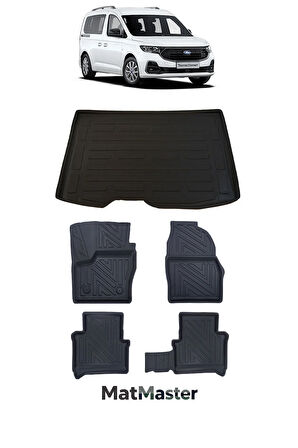 Ford Connect 2022 Model 5D Premium Ekstra Havuzlu Paspas Ve Bagaj Havuzu Set