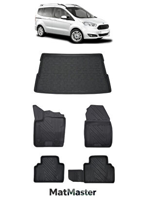 Ford Courier 2021 Model 5D Premium Ekstra Havuzlu Paspas Ve Bagaj Havuzu Set