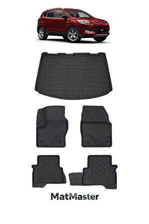 Ford Kuga 2016 Model 5D Premium Ekstra Havuzlu Paspas Ve Bagaj Havuzu Set