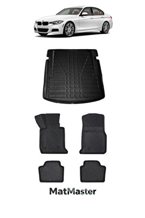 Bmw 3 Serisi F30 2014 Model 5D Premium Ekstra Havuzlu Paspas Ve Bagaj Havuzu Set