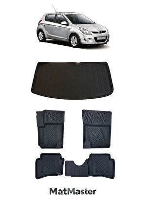 Hyundai i20 2012 Model 5D Premium Ekstra Havuzlu Paspas Ve Bagaj Havuzu Set