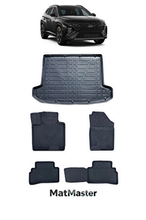 Hyundai Tucson 2025 Model 5D Premium Ekstra Havuzlu Paspas Ve Bagaj Havuzu Set