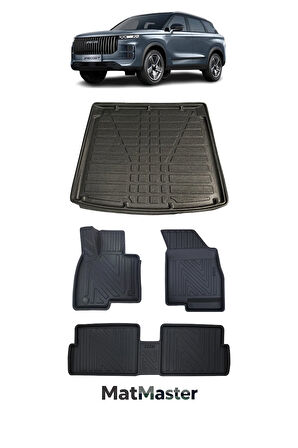 Jaecoo 7 2024 Model 5D Premium Ekstra Havuzlu Paspas Ve Bagaj Havuzu Set