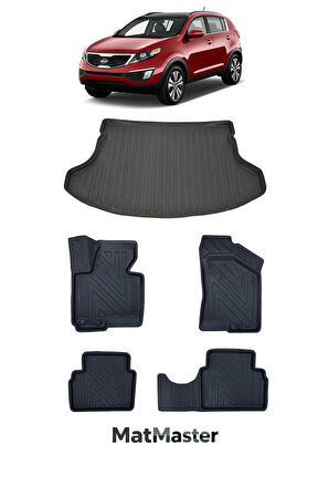 Kia Sportage 2015 Model 5D Premium Ekstra Havuzlu Paspas Ve Bagaj Havuzu Set