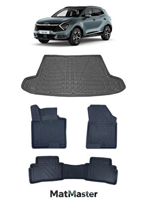 Kia Sportage 2025 Model 5D Premium Ekstra Havuzlu Paspas Ve Bagaj Havuzu Set