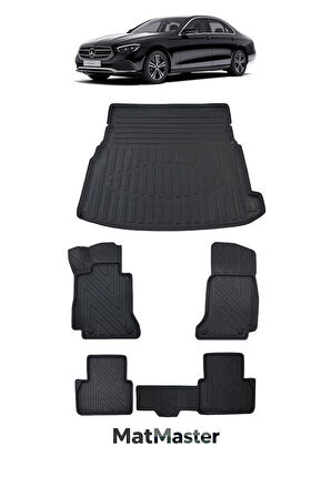 Mercedes E Serisi W213 2022 Model 5D Premium Ekstra Havuzlu Paspas Ve Bagaj Havuzu Set